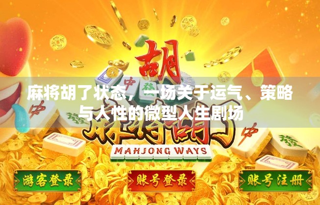 麻将胡了状态，一场关于运气、策略与人性的微型人生剧场