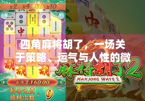 四角麻将胡了，一场关于策略、运气与人性的微型社会实验