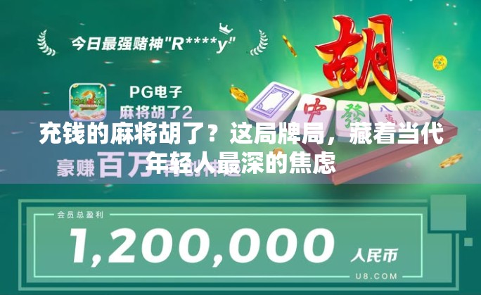 充钱的麻将胡了？这局牌局，藏着当代年轻人最深的焦虑