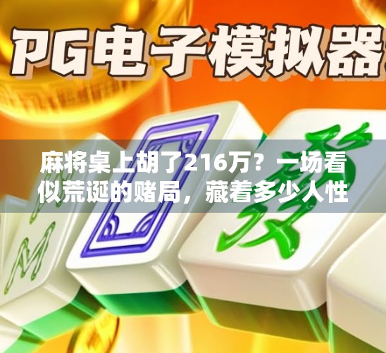 麻将桌上胡了216万？一场看似荒诞的赌局，藏着多少人性的暗流！