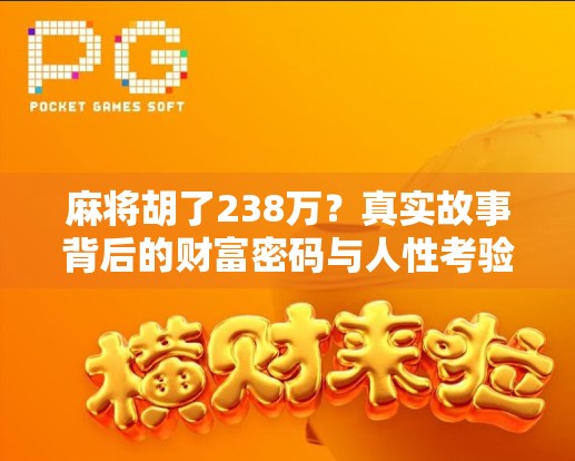 麻将胡了238万？真实故事背后的财富密码与人性考验